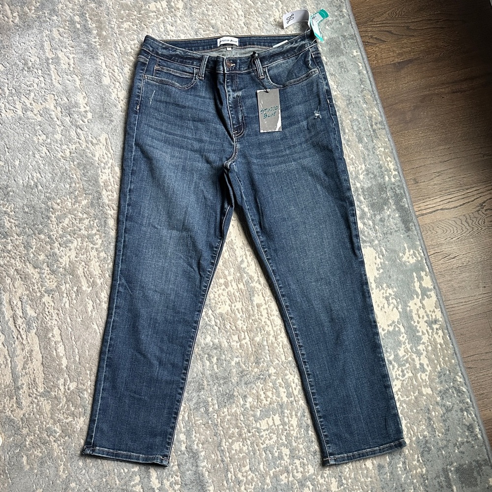 Studio Blue Straight Leg Jeans | Size 32 | Pacific Coast Wash | NWT